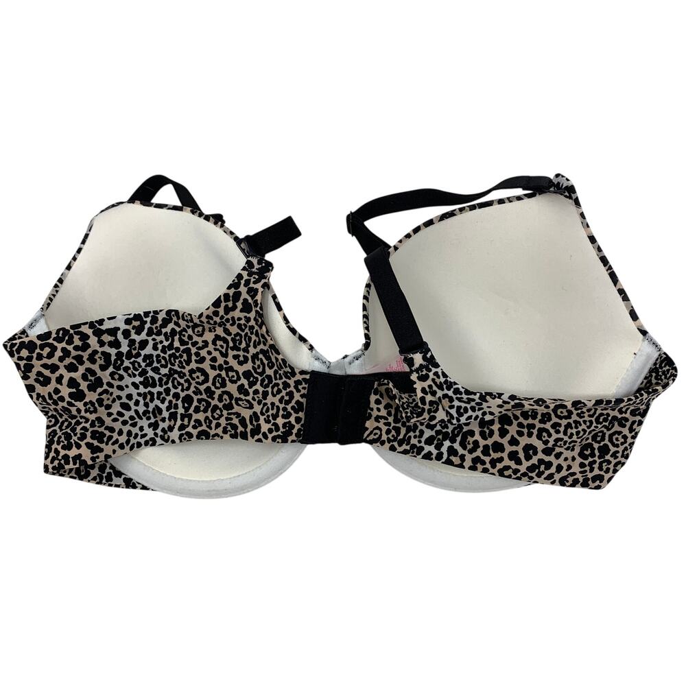 Victoria's Secret Perfect Coverage Bra Womens Size 36C Leopard Print Tan Black - Picture 3 of 4